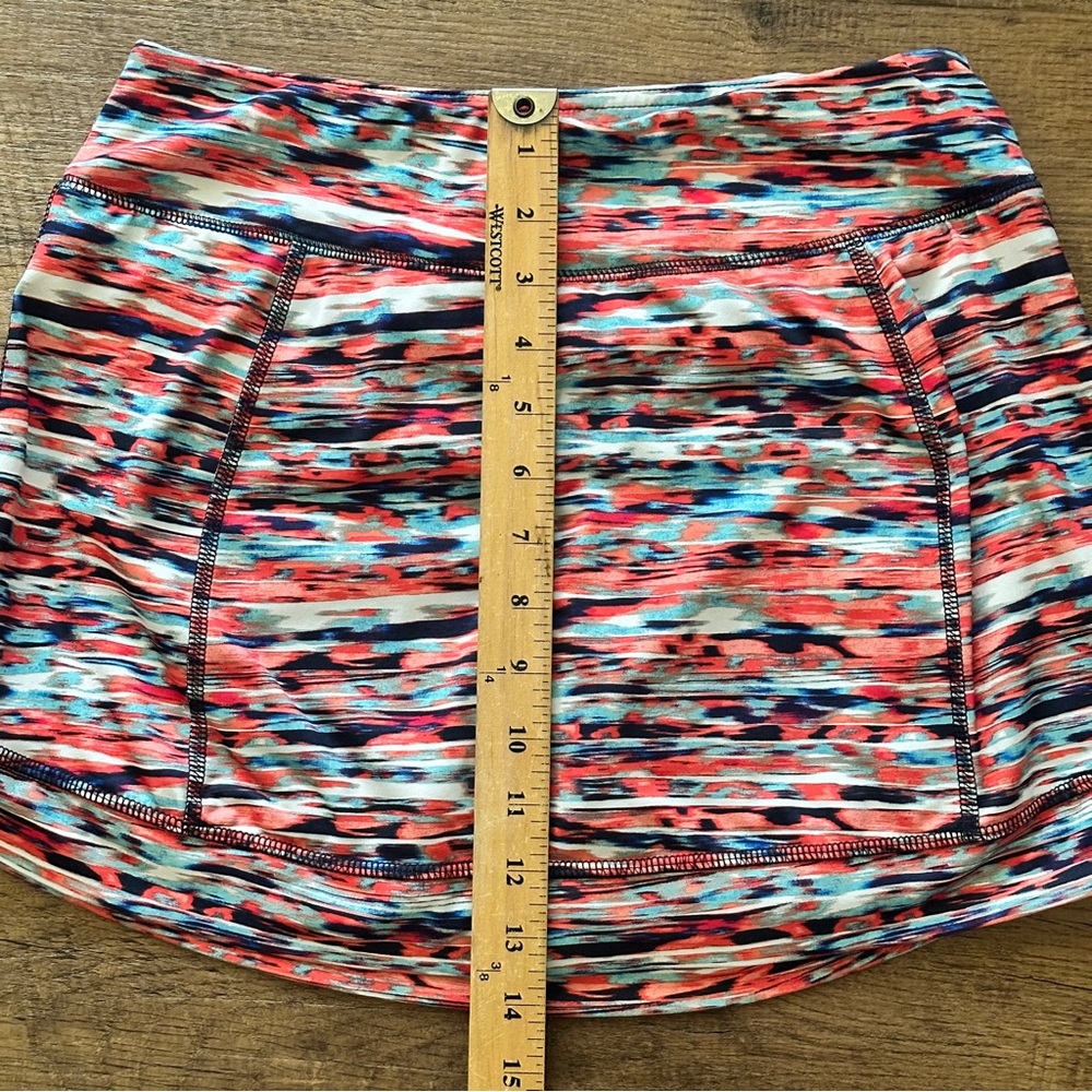Colorful vibrant tennis skort size medium TEK GEAR - Picture 11 of 12